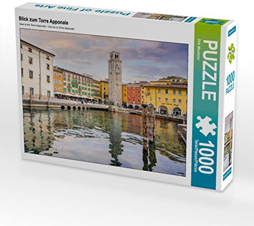 CALVENDO Puzzle Blick zum Torre Apponale | 1000 Teile Lege-Größe 64 x 48 cm Foto-Puzzle für glückliche Stunden