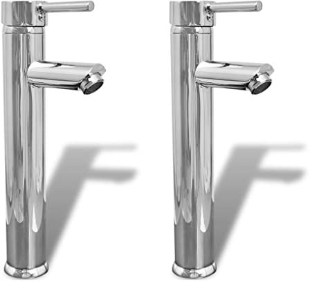 Catherinol Bad-Wasserhahn Mischbatterie, Waschbecken Armaturen, Wasserhahn, Bidet Armaturen, Einhebelmischer Waschbecken, Badezimmer Armatur, 2 STK. Chrom