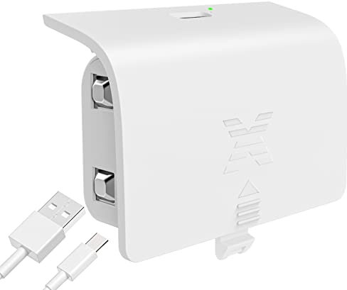 KEKUCULL Controller Battery Pack Compatible for Xbox Series S/X, 1400 mAh Rechargeable Battery Pack Fast Charging 25 Hours Play time, Xbox Charging Accessories Kit with 8.2ft Charge Cable