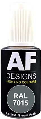 Alex Flittner Designs Lackstift RAL 7015 SCHIEFERGRAU matt 20ml Reparaturstift Acryl Retuschierlack Reparaturlack Holz Metall Möbel Bad
