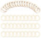 nbeads 100 Stück 30 mm unbehandelte Holzstücke Ringe Form, Kreis Ornamente Holz Verbindungsringe blanko Holzscheiben zum Malen Brandmalerei Wohnkultur, 20 cm Innendurchmesser