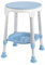 Aufun Duschhocker mit Tablett Duschstuhl 42-54 cm Höhenverstellbar und 360° Drehbar Badsitz Duschhilfe Anti-Rutsch Badsitz aus Alu und Kunststoff für Alter, Schwangere(Tye D)