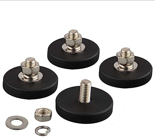 JUMELA Gummibeschichteter Magnet D32*6mm LED-Leuchten Autodach Magnetfußbefestigung 4St