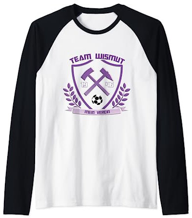 Erzgebirge Fussball Wismut Bergbau Aue Raglan