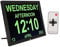 Digitale Kalender Tagesuhr, 15 Zoll Große Digitaluhr mit Großem Display mit Benutzerdefinierten Alarmen und Kalendererinnerungen, Uhren für Senioren, für Alzheimer und Demenz (EU-Stecker)