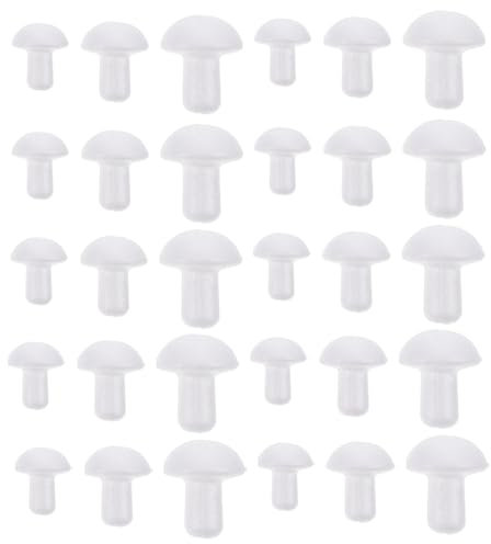 YARNOW 100 Stück Weiße Schaumpilze - DIY Miniatur Pilzdeko Für Mikrolandschaft Garten Und Blumentöpfe - Ideal Für Kinder Malerei Und Graffiti-Dekoration