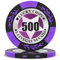 ORIENTOOLS 14g Pokerchips aus Ton, Nash Pokerchips Metalkern, 40mm Pokerchips Clay für Texas, 50 Poker-Chips mit Wert 500