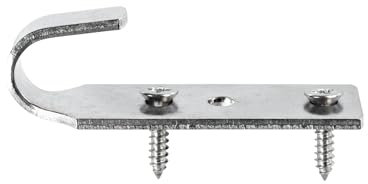 Crochet + 2 Vis | pour Fixation bâche Couverture Piscine Hors Sol Bois| INOX | Unité - POOLCO