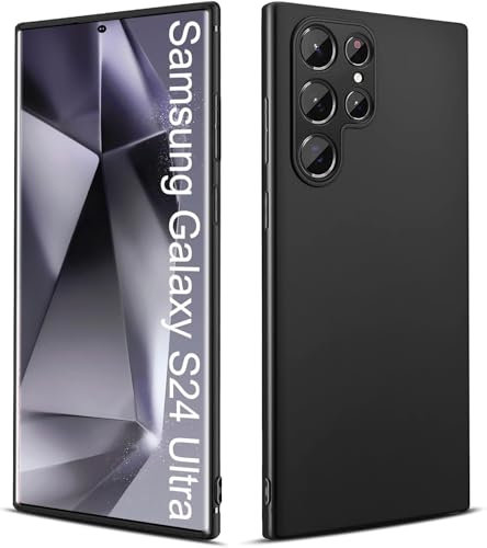 MC WHLZD Hülle für Samsung Galaxy S24 Ultra Dünn Handyhülle, Rundumschutz für Kamera und Bildschirm, Stoßfeste Schutzhülle mit Weiche Silikon Case