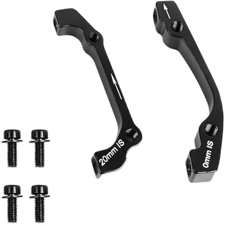 LuLiyLdJ 2 Stück Fahrrad Scheibenbremse mit Fahrrad Abstandshalter, Fahrradscheibenbremsadapter disc Brake Adapter, für Scheibenbremse MTB BMX Mountainbike (PM-IS-R160/F180 und PM-IS-F160/R140)