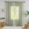 YJ YANJUN Tende in pizzo per finestre, stile bohémien, con bordi smerlati, per camera da letto, soggiorno, motivo fiori primaverili, 132 x 183 cm, verde salvia