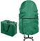 2 Pack Christmas Tree Storage Bag – 9 FT Upright Christmas Tree Bag and Christmas Ornament Storage bag – Christmas Tree Stand Cover with Drawstring, Zipper and Adjustable Straps (green, 9ft)