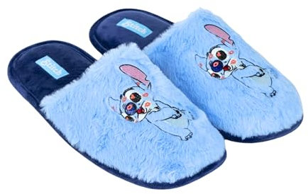 Disney Stitch Hausschuhe für Damen, Hausschuhe mit Rutschfester Sohle, Geschenk für Damen, Größe EU 40/41