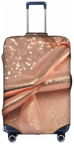 YQxwJL Housse de protection élastique pour valise de voyage avec paillettes or rose pour valise de 45,7 à 81,3 cm, blanc, X-Large