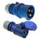 PCE 16 AMP 240V Blue Plug and Socket Caravan Motorhome Site Hook Up Lead Cable