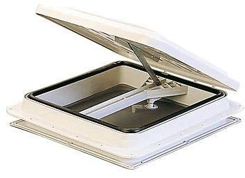 BSSTAIN Claraboya caravana Blanca 40x40 | Claraboya techo autocaravana 40x40 | Claraboya caravana camper Blanca autocaravana 40x40
