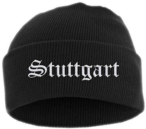 HB_Druck Stuttgart Umschlagmütze - Mütze - Bestickt - Einheitsgröße Schwarz