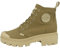 Palladium Pallabase Twill, Stivali Donna, Verde (Scuro), 41.5 EU