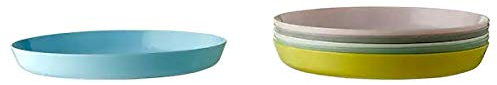 IKEA Kalas Kunststoff Geschirr BPA-frei - Besteck Teller Schalen Becher - Pastellfarben rosa türkis grau (Teller)