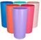 Yalin Bicchieri di plastica da 760 ml, Coppe Plastica, Bicchieri grandi, Bicchieri da tè freddo, Infrangibili, Lavabili in lavastoviglie, Senza BPA, Set di 6 in 6 Colori Assortiti