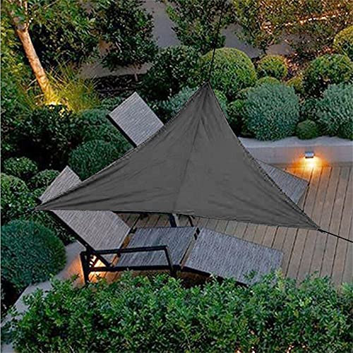ZESLIV Tenda da sole per esterno vele ombreggianti teli ombreggianti da esterno tenda a vela triangolare Lunghezza laterale 4m nero