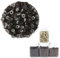Nano anelli in silicone, Microring per Extension 1000 pezzi in Silicone 4mm Micro Anelli Allineato Collegamento Link Lined Beads per I Tip Extension Capelli Veri Cheratina Accossori, Nero