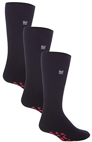 HEAT HOLDERS - 3er Pack Herren Antirutsch Thermosocken | Extra Warme Rutschfest ABS Kuschelsocken