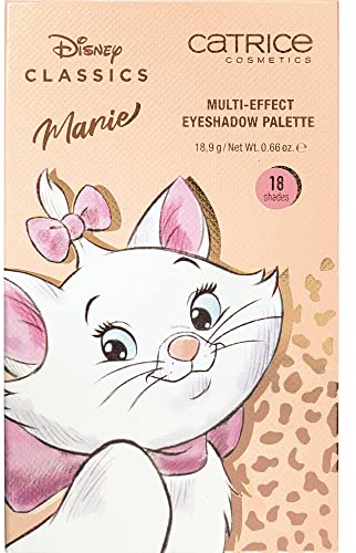 Catrice Disney Classics Marie Multi-Effect Eyeshadow Palette, Nr. 010 Je Suis Marie, mehrfarbig, 18 Farben, langanhaltend (18,9g)