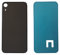 DHLK® Backcover Glas Rückseite Gehäuse kompatibel mit iPhone XR - Back Glass Big Hole (Schwarz)