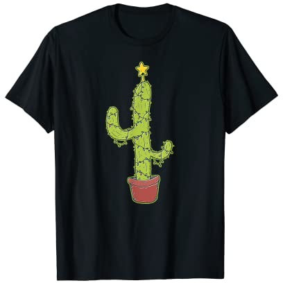 Kaktus-Weihnachtsbaum T-Shirt