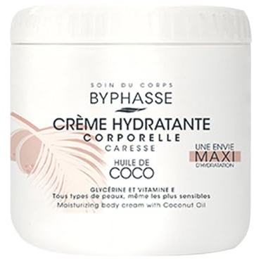 Moisturising Body Cream Byphasse Coconut oil (500 ml)