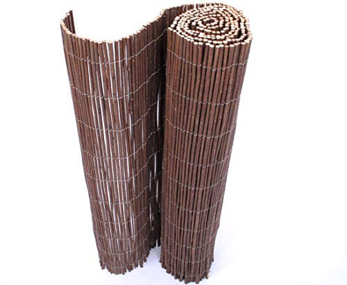 Sichtschutzmatte aus Weide Hawei mit 200 x 200cm von bambussi