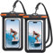 Lamicall wasserdichte Handyhülle, Unterwasser Handytasche - [2 Stück] IPX8 Wasserfeste Hülle für Schwimmen, Waterproof Phone Case für iPhone 16 15 14 13 12 Pro Max, Sumsung, Smartphone bis zu 7 Zoll
