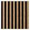 Deccart - 3D Wandpaneele 40x40cm, Lamellenwand Wand Wandpaneele, Filz und MDF, Wandverkleidung, Paneele Wall Lamellenwand, Wandverkleidung schwarz/leichte Eiche
