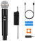 HUACAM Singolo Karaoke Wireless Microfono Radio Ricaricabile Professionale Microfono Handheld Wireless, Party SystemDJ Singing Speech Chiesa, Partito, Matrimonio