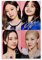 UMCHU Black Pink Group Art Poster Dekorative Malerei Leinwand Wandkunst Wohnzimmer Poster Schlafzimmer Malerei,Wandkunst Bilddruck Moderne Familienzimmer Dekor 08x12inch(20x30cm)