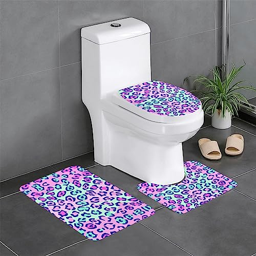 CarXs Pink Lepard 3-teiliges Badezimmerteppich-Set - Erleben Sie optimalen Komfort und Haltbarkeit mit exquisiten Badteppichen