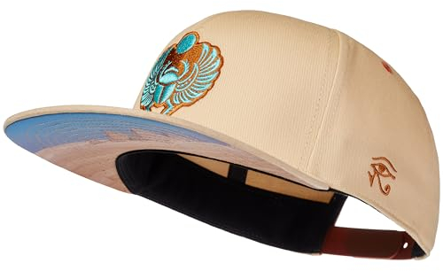 Cadency® Snapback Cap Scarabaeus, Beige, Unisex, Größenverstellbar