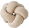 champracer Geknotetes Kissen - Rundes Wurfkissen, Sofa Geknotetes Kissen, Plüsch Geknotetes Kissen, Plüsch Rundes Geknotetes Kissen, Heimdekoration, Sofa Dekoration (Beige,30 cm)
