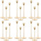 Set of 18 Gold Candlestick Holders for Taper Candles,Gold Candle Holder Fits 3/4 inch Thick Taper Candles,Tall Candlestick Holders for Wedding, Party Tabletop Decor, Home Decor, Candlelight Dinner