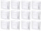 Pack de 12 interruptores de encendido/apagado, terminales de enchufe, todo en uno, serie G1, color blanco puro