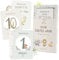 Mintkind Meilensteinkarte Baby beige Boho – 36 Monatskarten für Jungen & Mädchen – Geschenk zur Geburt & Babyparty – Erinnerungen festhalten – Meilensteine dokumentieren & besondere Momente genießen