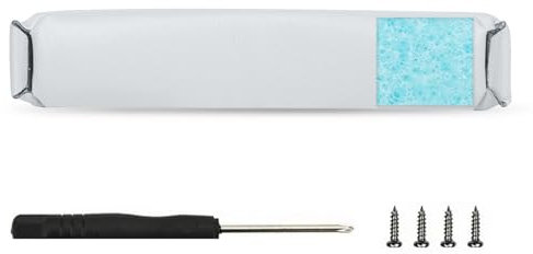 Kit di cuscinetti di ricambio compatibili con cuffie Bose QuietComfort 45 QC45 QC35 QC35 II SE (QC SE), facile installazione fai da te, parti in pelle proteica (bianco)