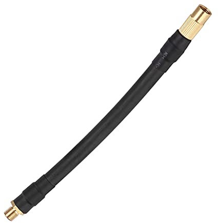 lvifloae 6.3 Inch Tyre Inflator Extension Tube Air Pump Tube 90 Degree Air Clamp Seal No Air Leakage for Electric Inflator Bike Motorbike Car