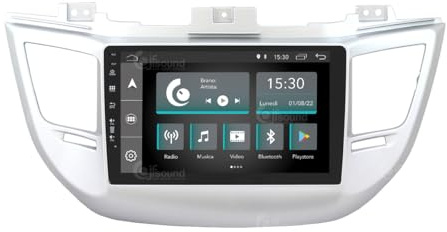 Autoradio für Hyundai Tucson Mit Standard-Navigator, Heckkamera Und Kenwood-verstärker (2015–2018) Android GPS Bluetooth WiFi USB DAB+ Touchscreen 9 8core Carplay AndroidAuto