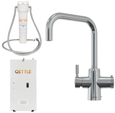 QETTLE Boiling Water Tap (Chrome, 4 Litre Boiler)