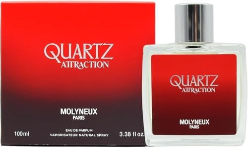 MOLYNEUX – Perfume hombre, Quartz Attraction, perfume amaderado y sensual, fabricado en Francia, 100ml