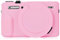 G7X2 - Custodia per fotocamera digitale Canon G7 X Mark II, in morbido silicone, per fotocamera Canon G7X II, colore rosso rosa