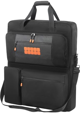 Solarpanel-Organizer, gepolstert, mit Schultergurten, Solarschutzbox, mehrere Taschen, tragbar, Schutz für Jackery Solarsaga, 100 W, 200 W
