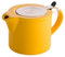 Infuse - Ceramic Teapot I Yellow 500ml Tea Infuser with Stainless Steel Clasp Close Lid I Quality Glazed Stoneware Teapot for Tea Brewing, Gift Boxed Packaged